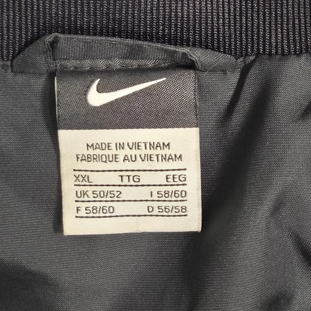 Nike Sport Culture Full Zip Golf Windbreaker Swoosh Mesh Lined Men's Black 2XL